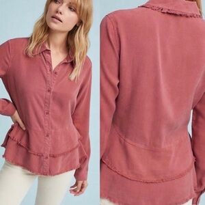 CLOTH & STONE Anthropologie Long sleeve button down top